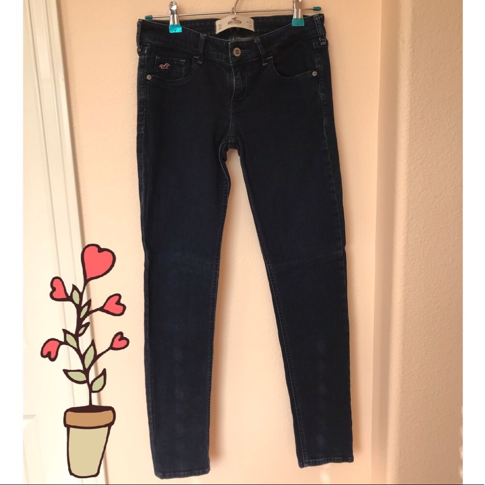 Hollister Super Skinny Navy Blue Jeans
